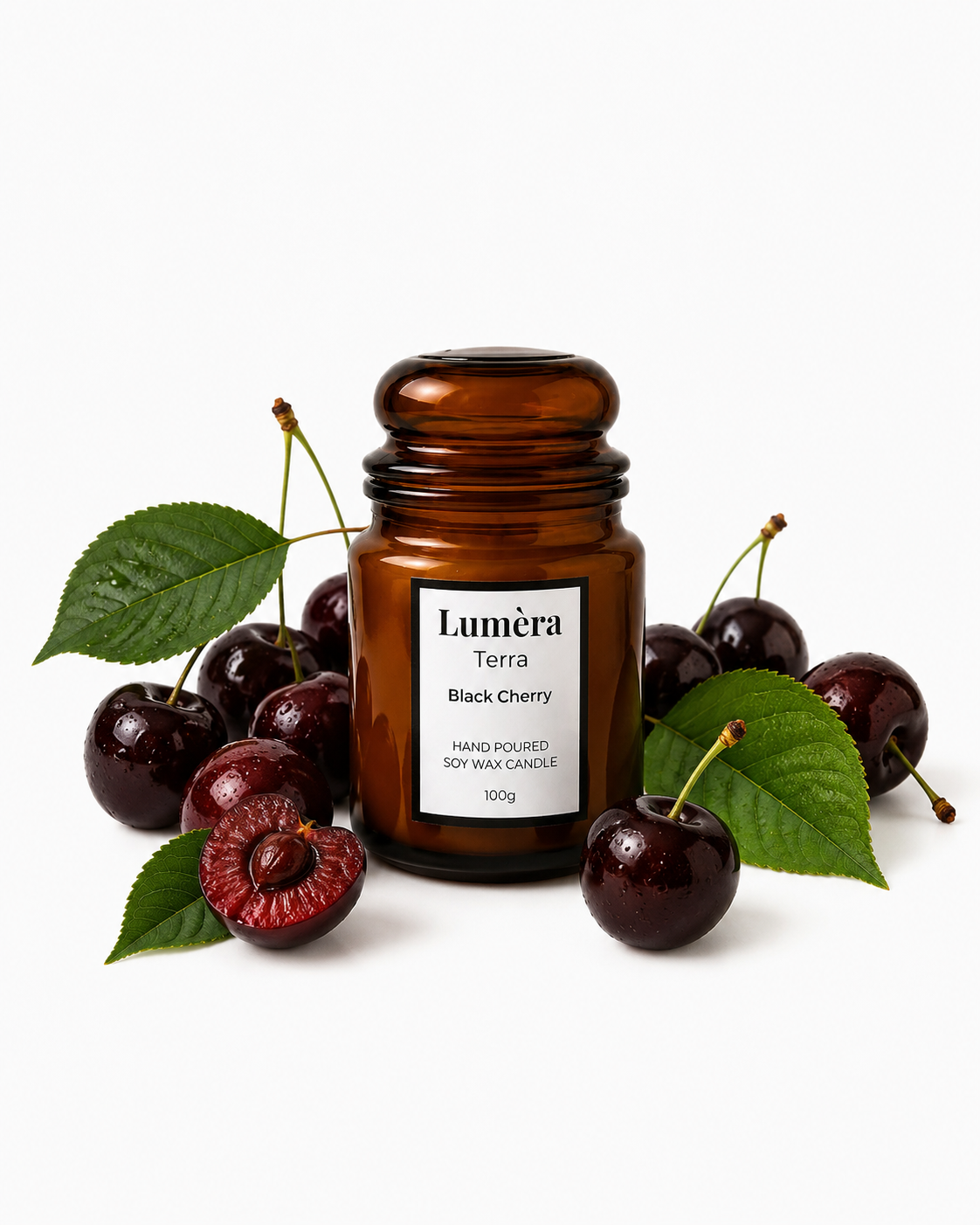 Terra Black Cherry Candle – 100g