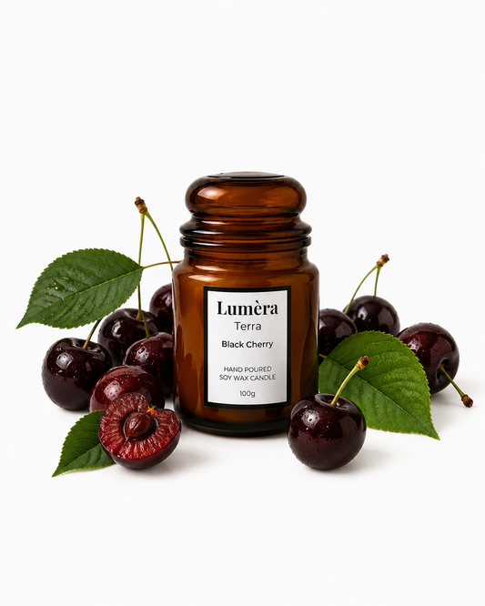 Terra Black Cherry Candle – 100g
